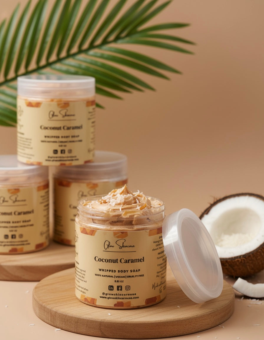 Coconut Caramel Whipped Body Soap – UAE