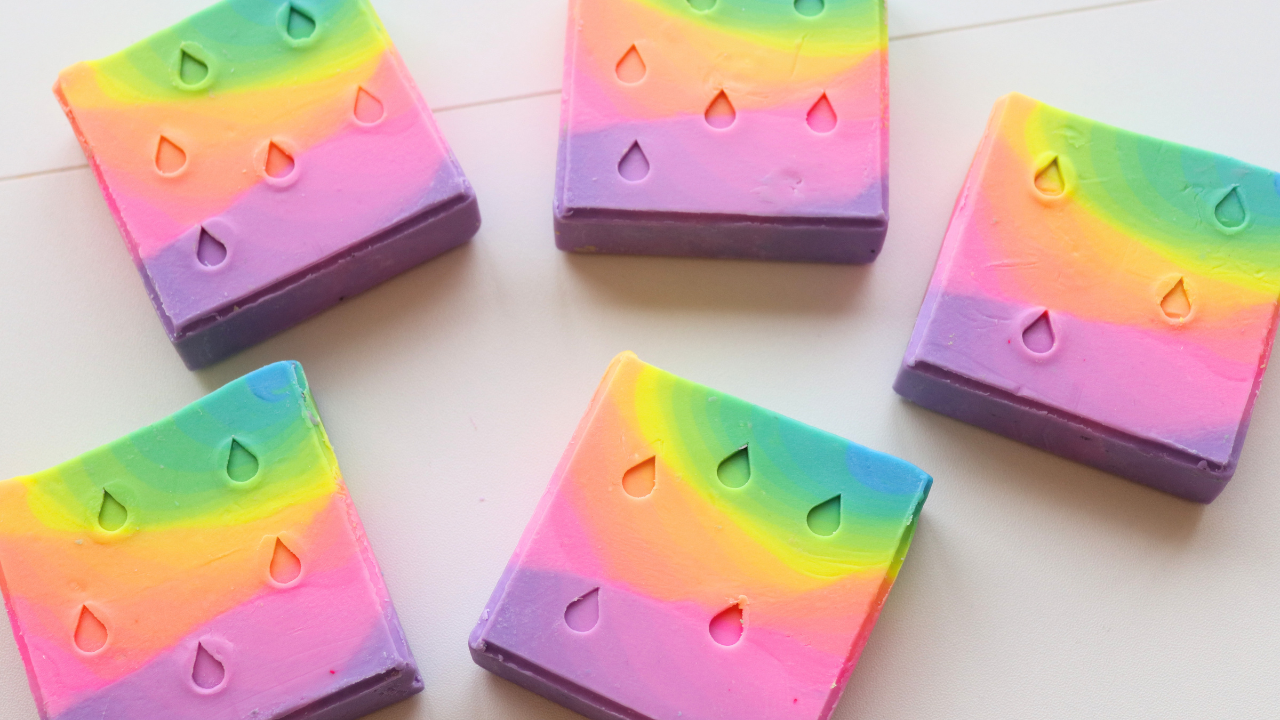 Rainbow Cold Process Soap | Handmade Soap UAE