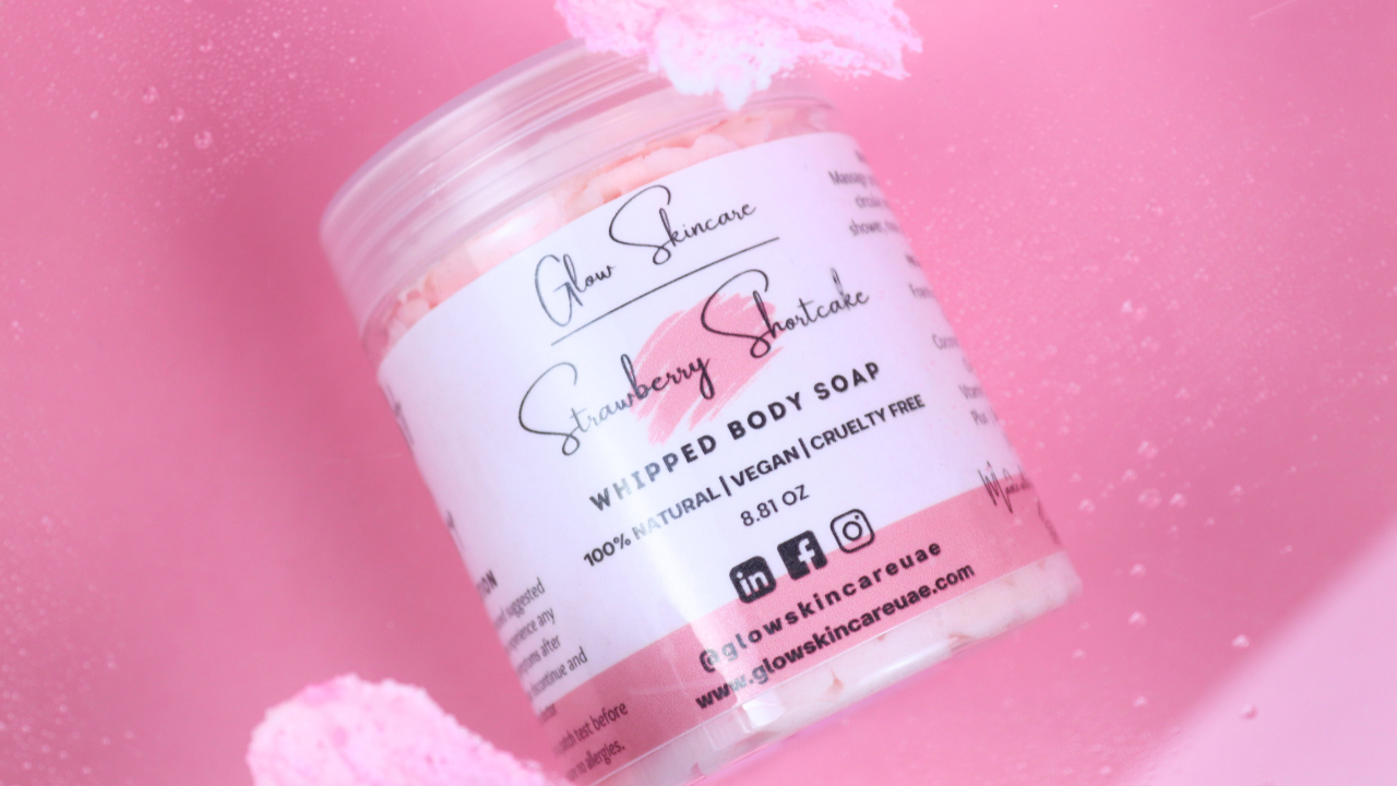 STRAWBERRY SHORT CAKE WHIPPED BODY SOAP