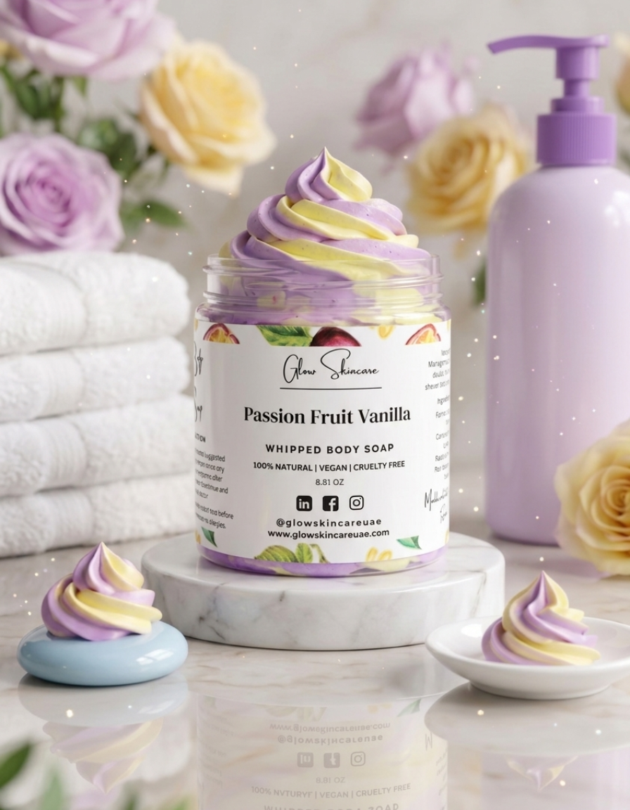 Passion Fruit Vanilla Whipped Body Soap – UAE