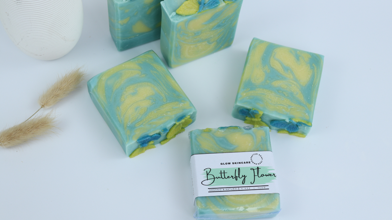 BUTTERFLY FLOWER SOAP BAR