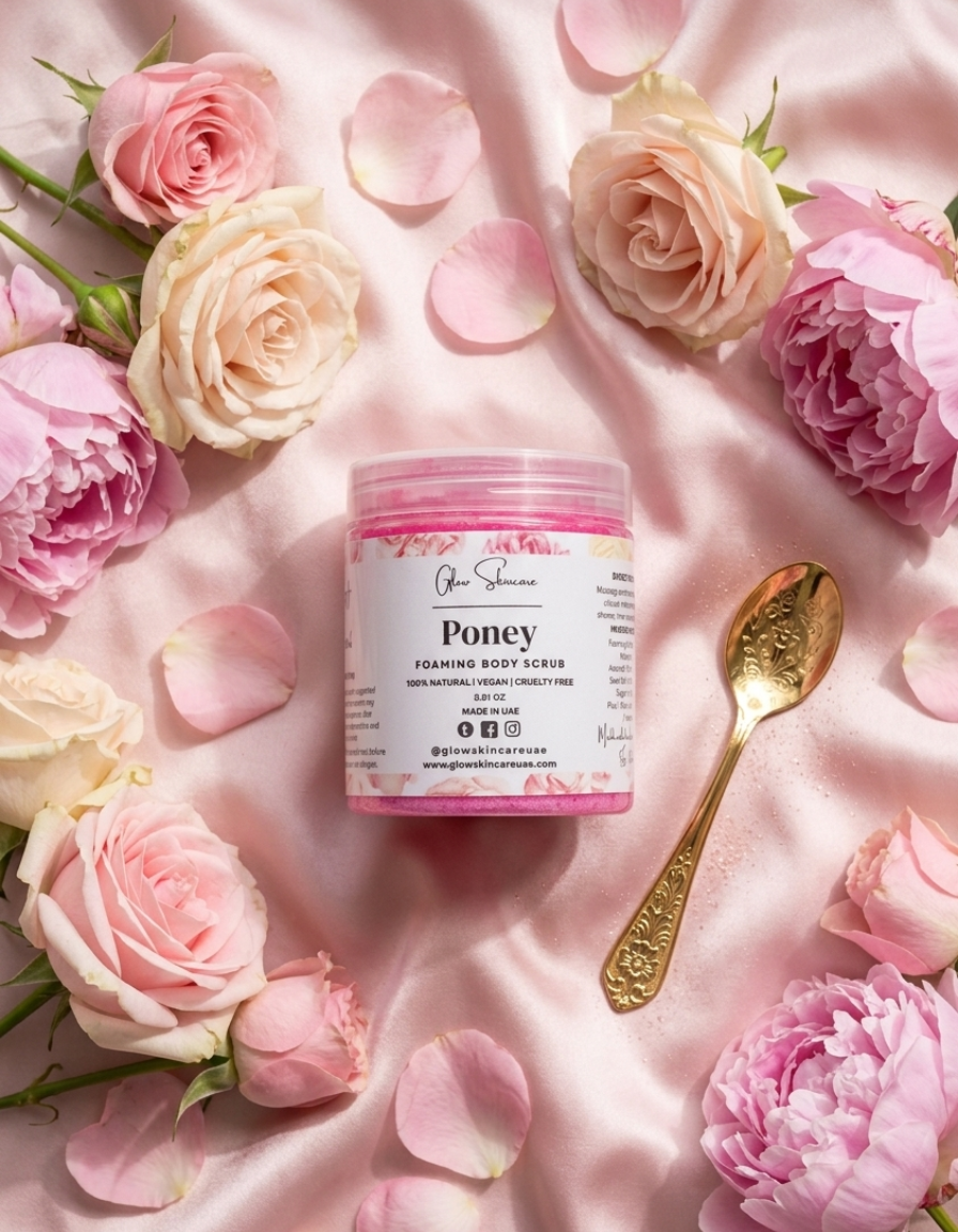 Peony Foaming Body Scrub – UAE