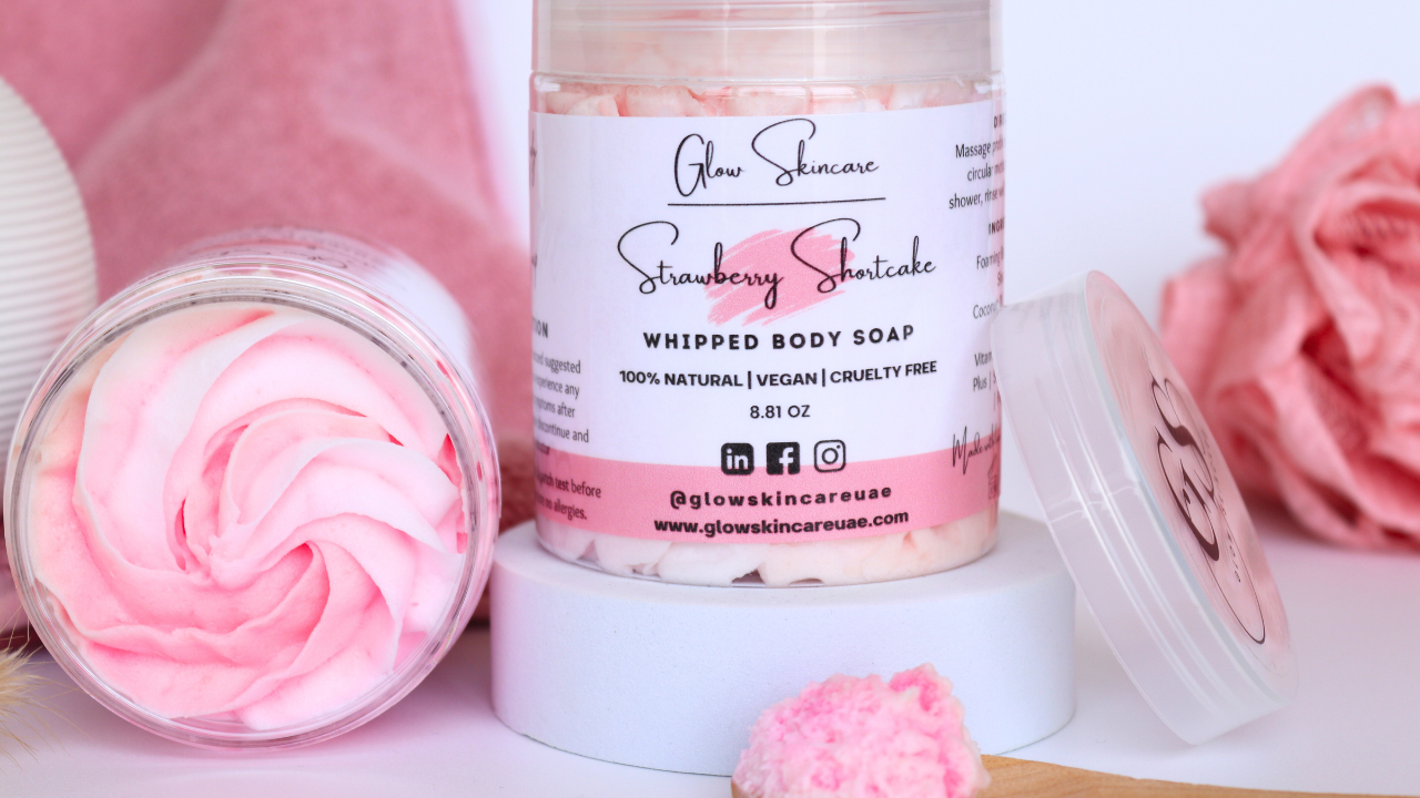 STRAWBERRY SHORT CAKE WHIPPED BODY SOAP