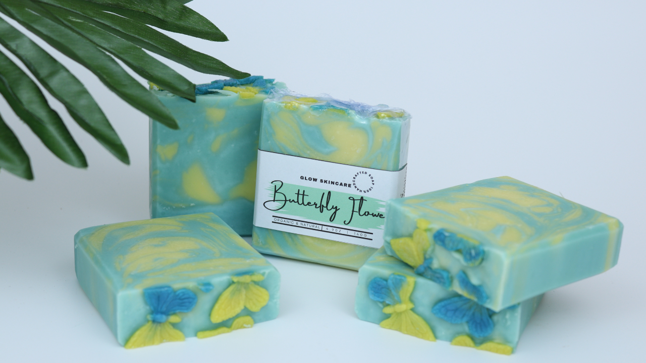 BUTTERFLY FLOWER SOAP BAR