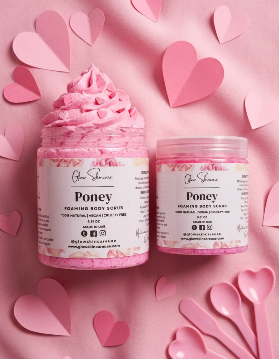 Peony Foaming Body Scrub – UAE