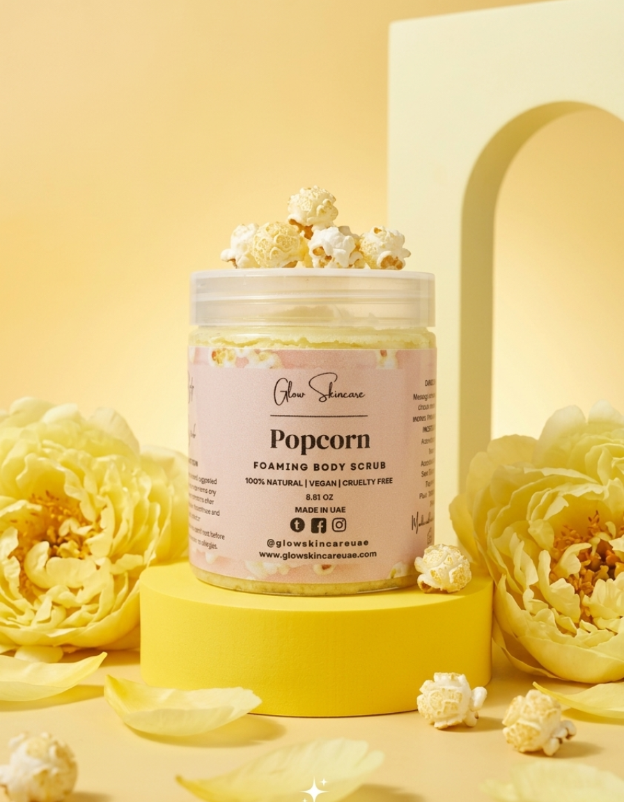 Popcorn Foaming Body Scrub – UAE