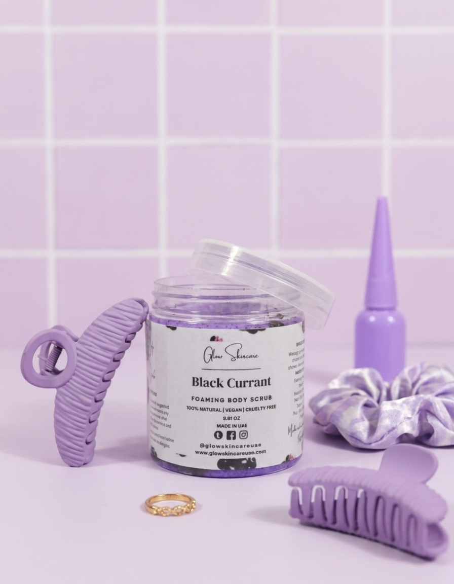 Black Currant Foaming Body Scrub – UAE
