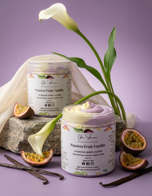 Passion Fruit Vanilla Foaming Body Scrub – UAE