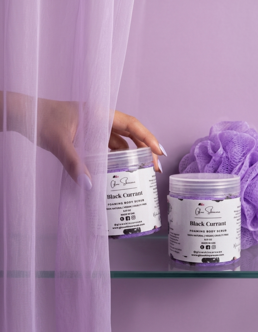 Black Currant Foaming Body Scrub – UAE