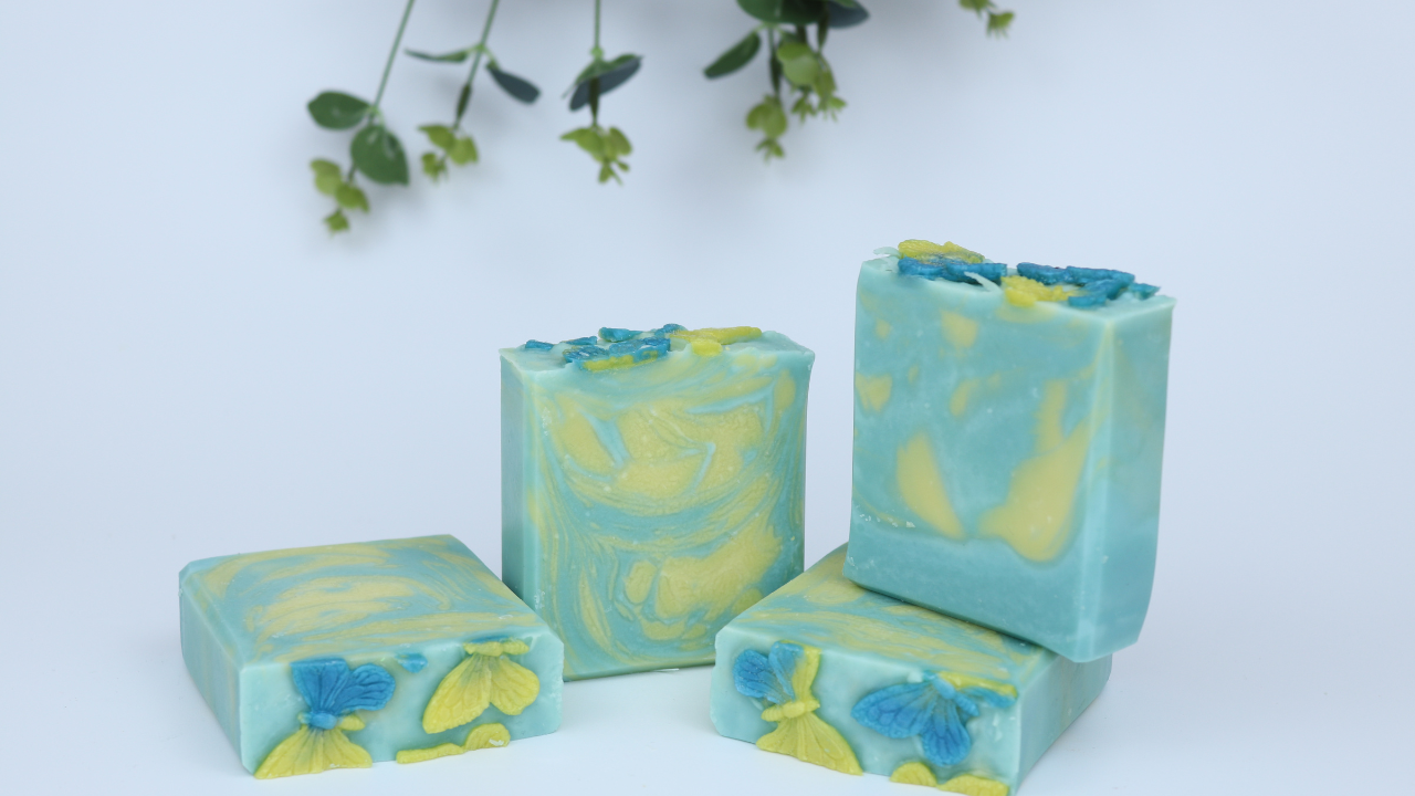 BUTTERFLY FLOWER SOAP BAR