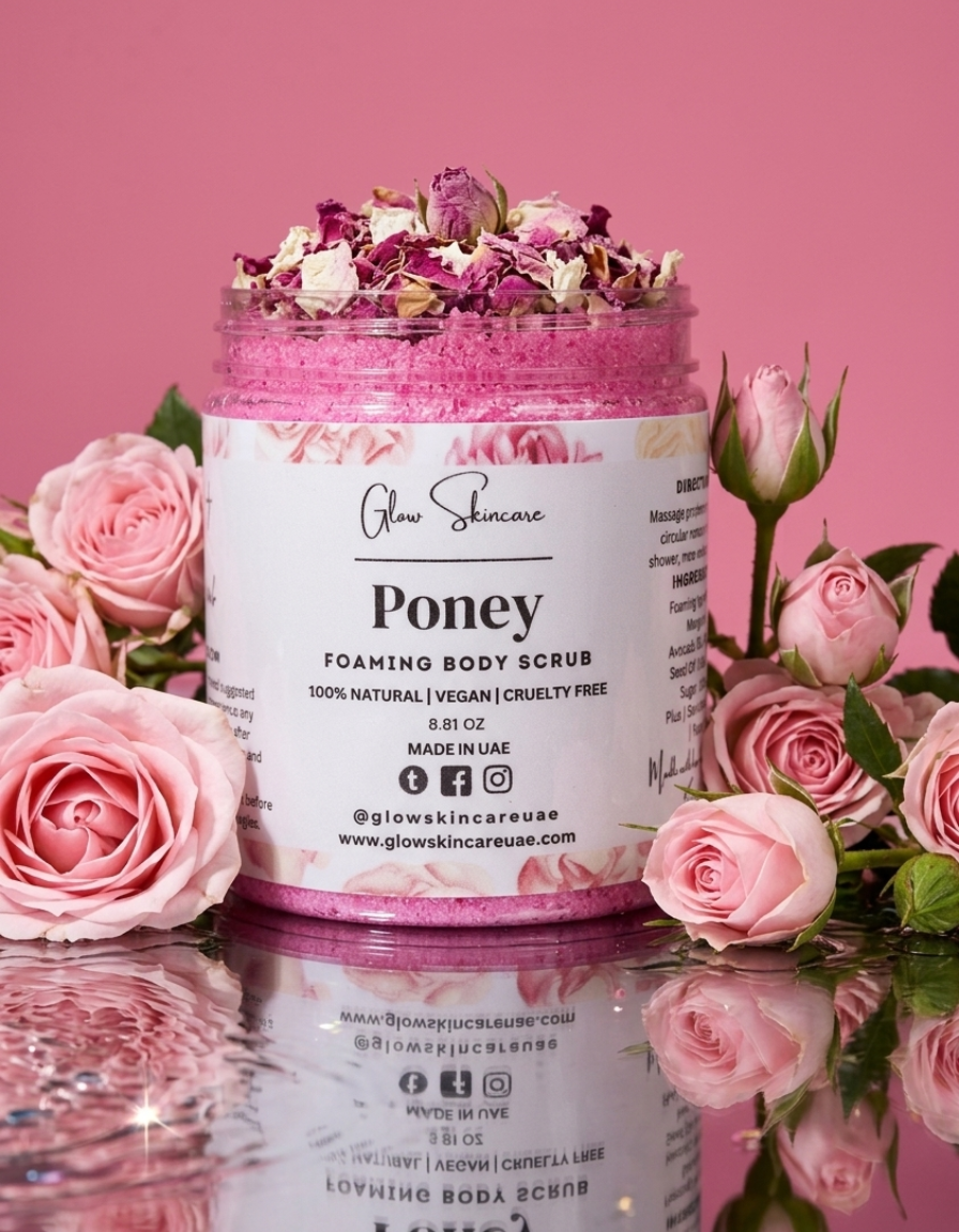 Peony Foaming Body Scrub – UAE