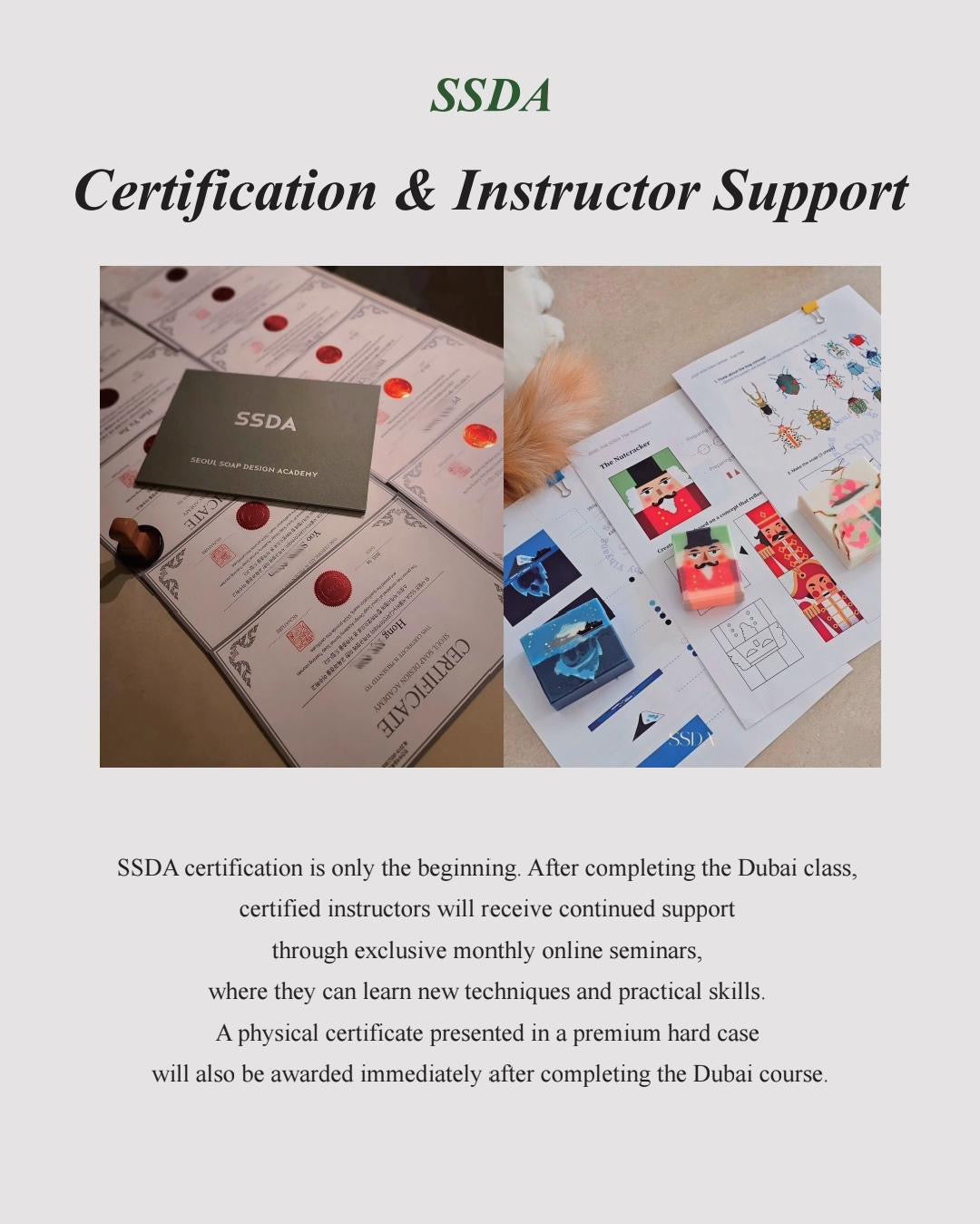 SSDA Dubai Design Soap Certificate Workshop | Professional Cold Process Soap Making Course