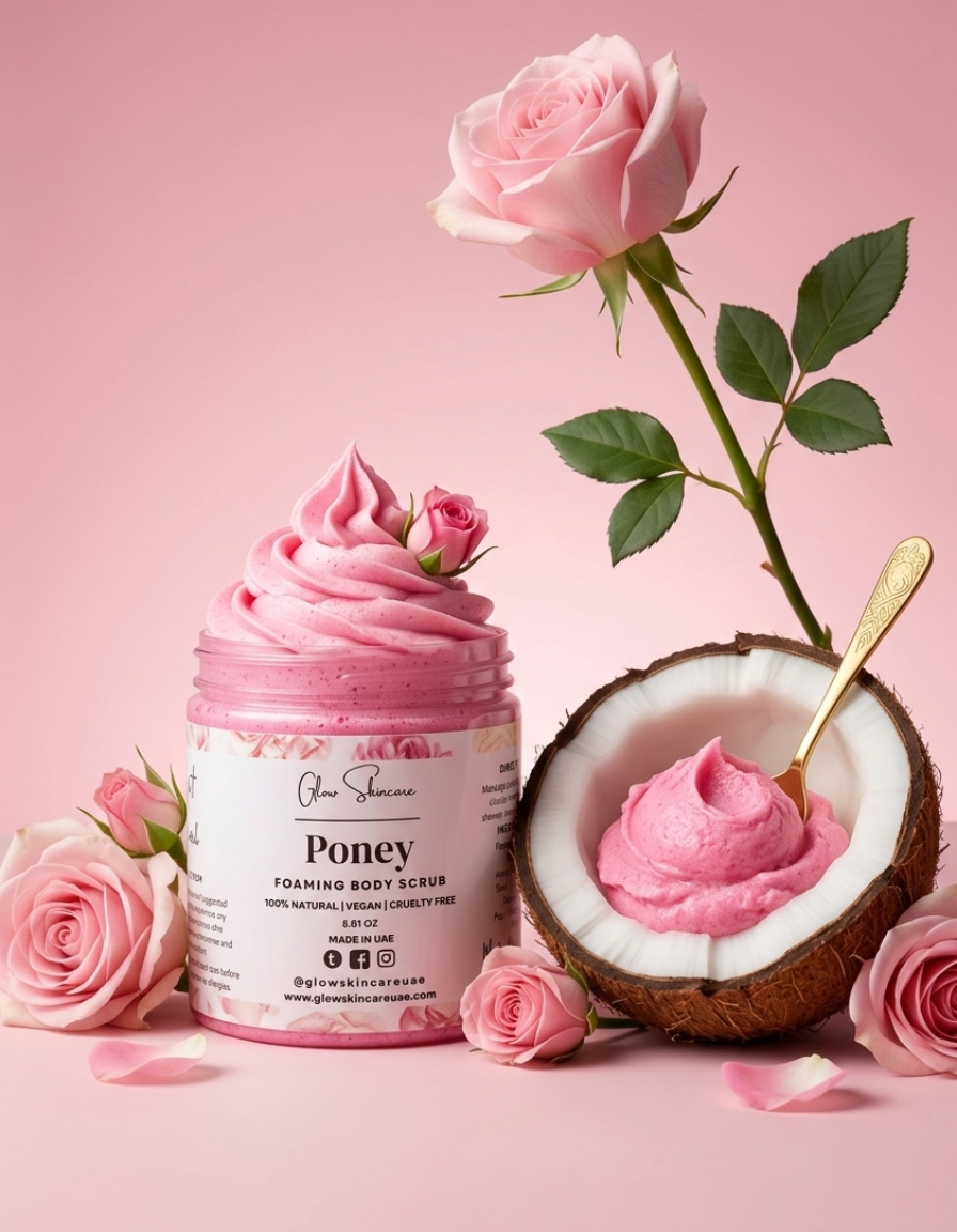 Peony Foaming Body Scrub – UAE