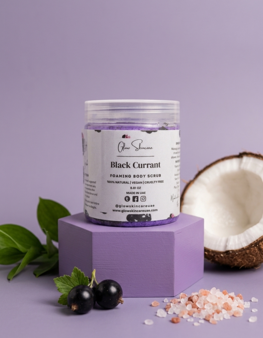 Black Currant Foaming Body Scrub – UAE