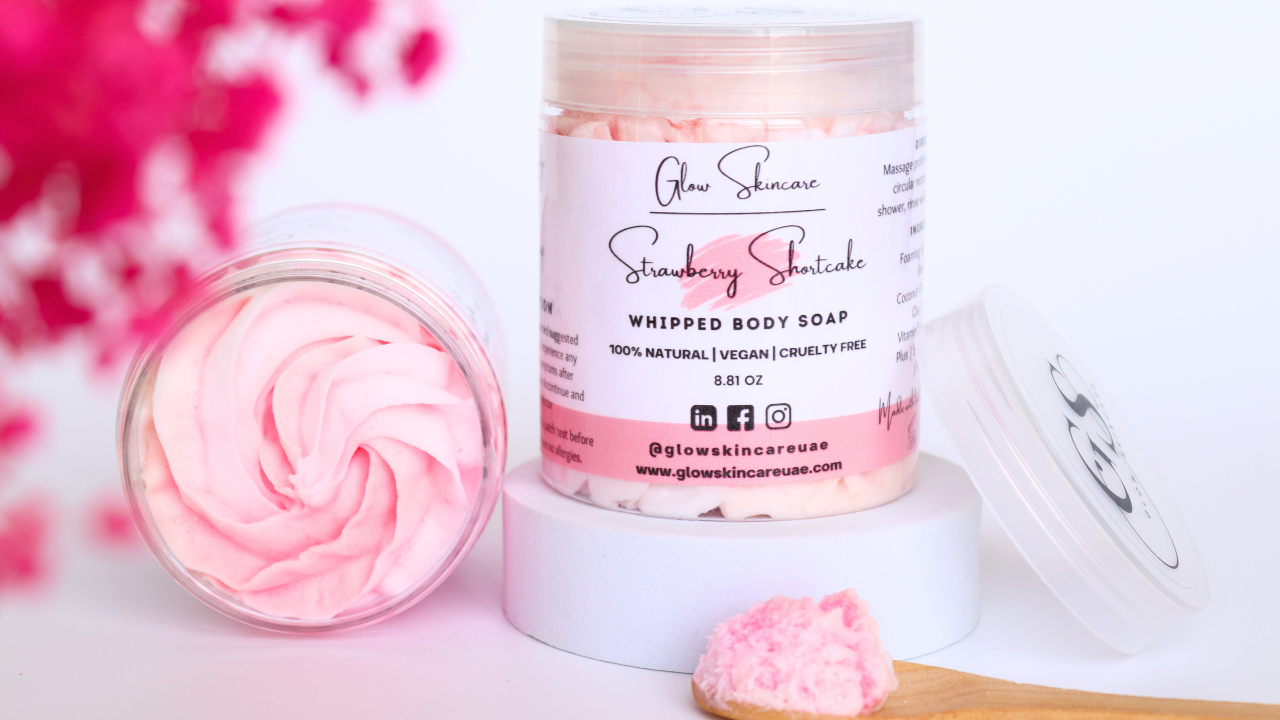 STRAWBERRY SHORT CAKE WHIPPED BODY SOAP