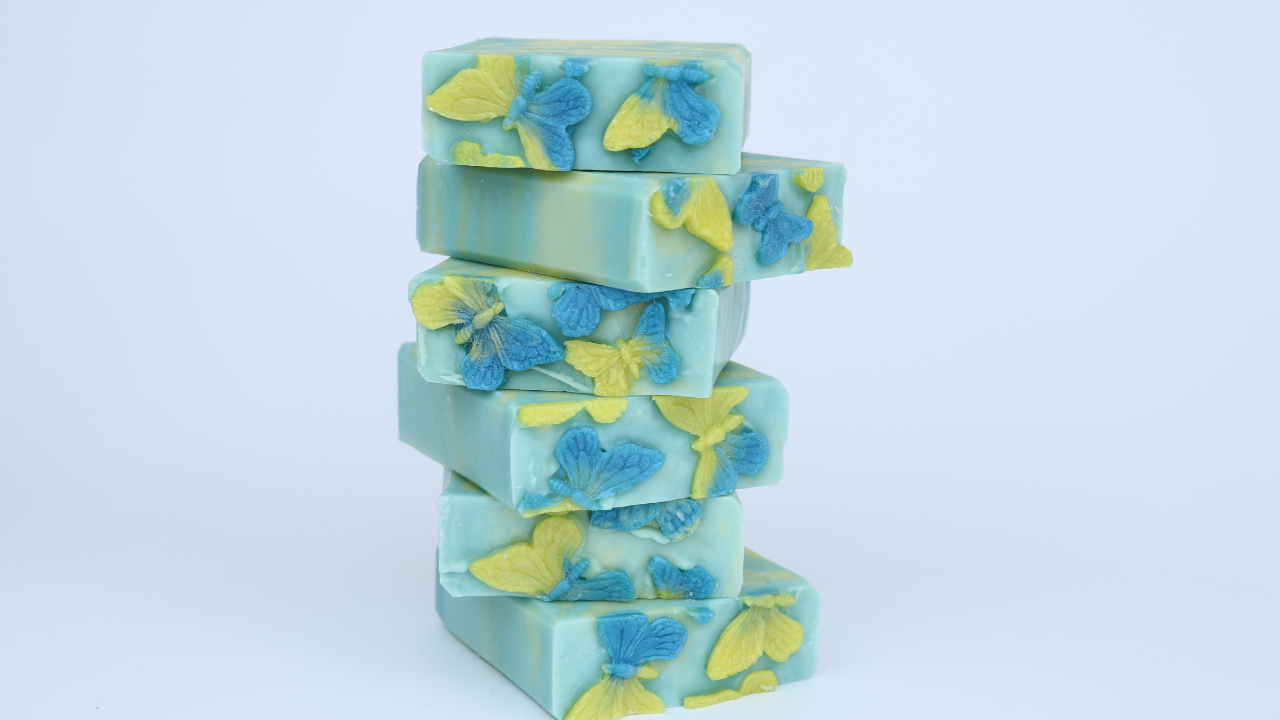 BUTTERFLY FLOWER SOAP BAR