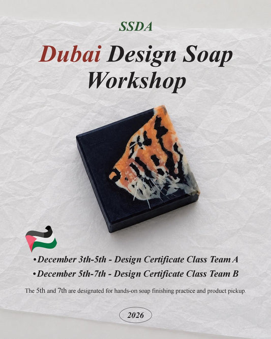 SSDA Dubai Design Soap Certificate Workshop | Professional Cold Process Soap Making Course