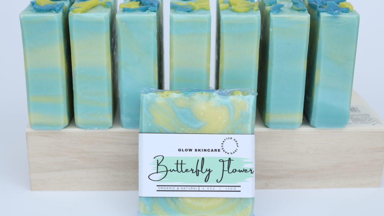 BUTTERFLY FLOWER SOAP BAR