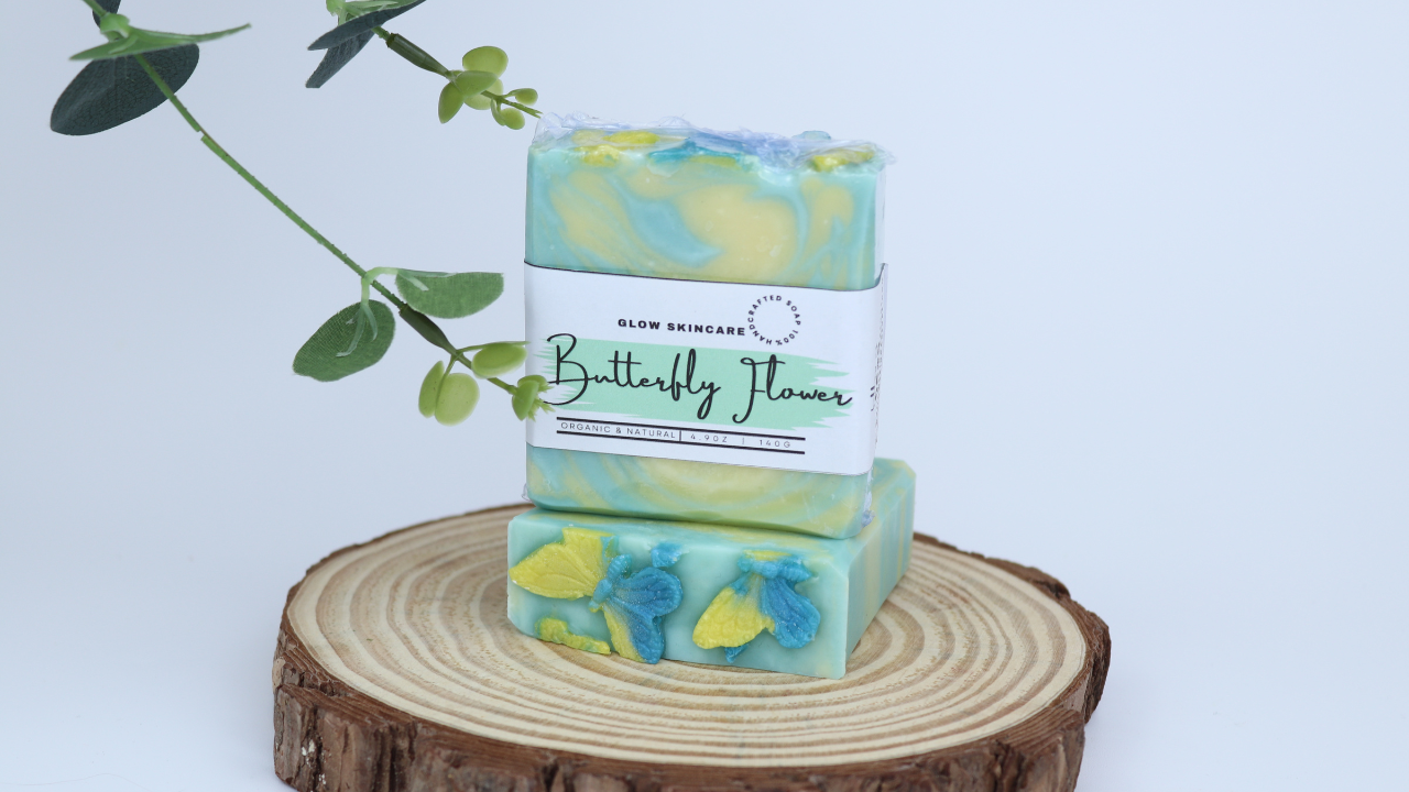 BUTTERFLY FLOWER SOAP BAR