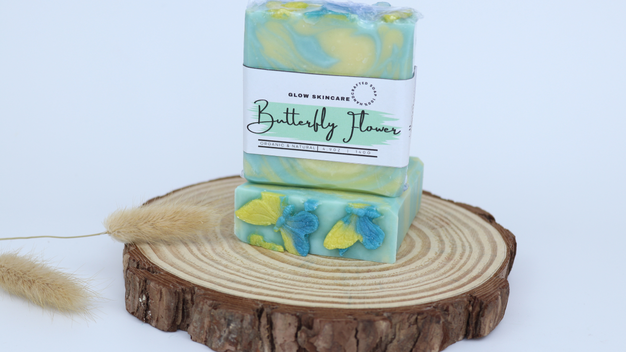 BUTTERFLY FLOWER SOAP BAR