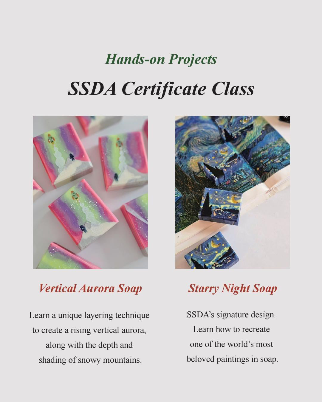 SSDA Dubai Design Soap Certificate Workshop | Professional Cold Process Soap Making Course