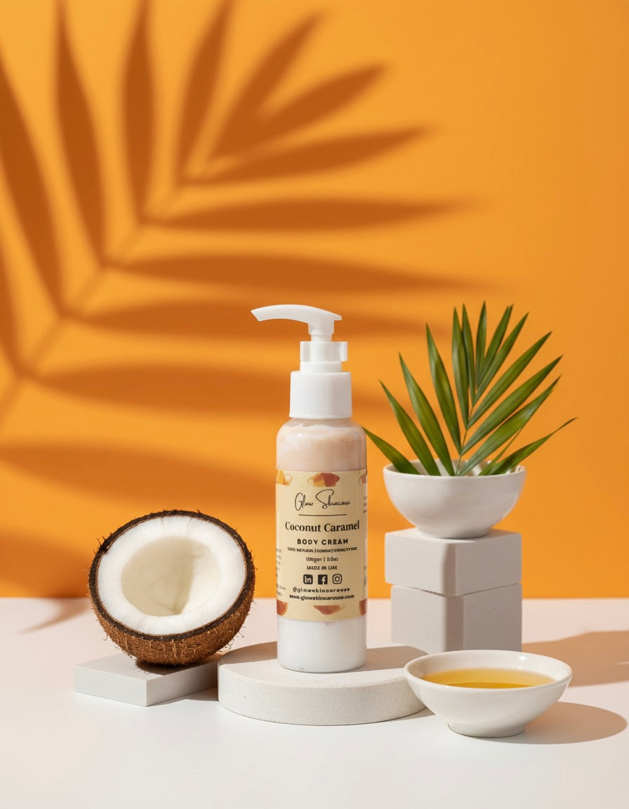 Tropical Coconut Caramel Lotion – Soft, Glowing Skin UAE