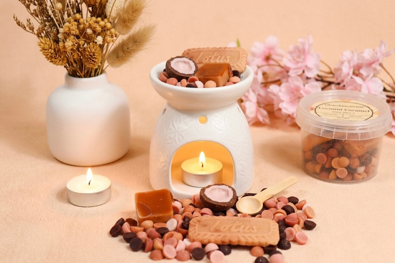 🥥🍮 Coconut Caramel Wax Melt – Creamy Sweet Gourmet Home Fragrance (UAE)