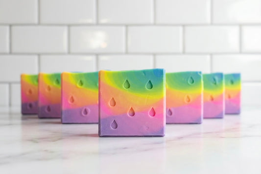 Rainbow Cold Process Soap | Handmade Soap UAE