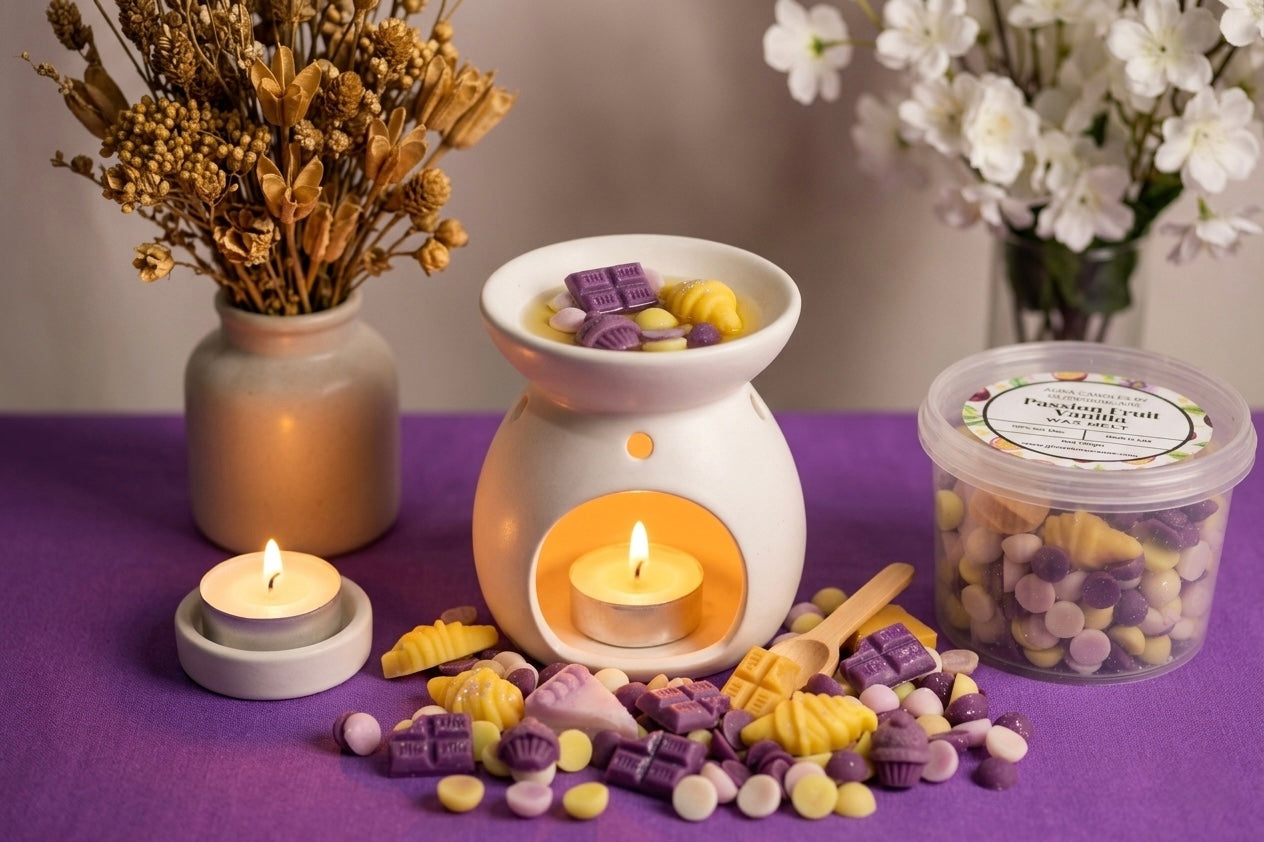 🍈🍦 Passion Fruit Vanilla Wax Melt – Tropical Sweet Home Fragrance (UAE)