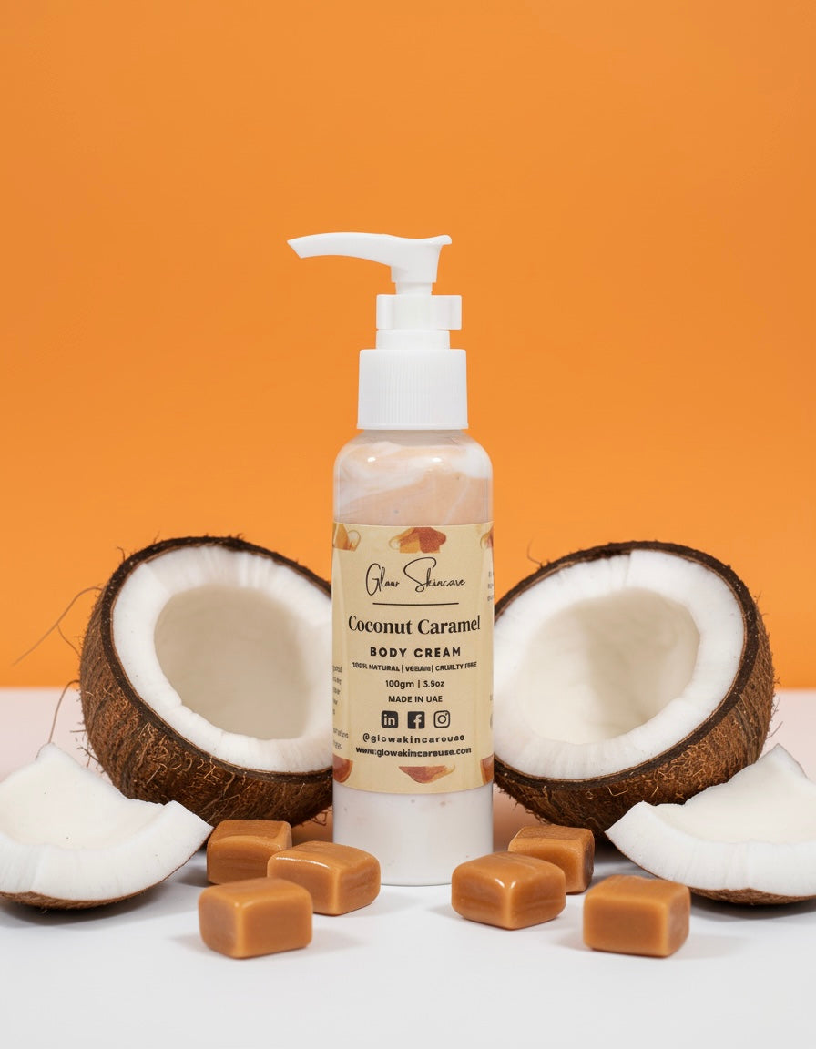 Tropical Coconut Caramel Lotion – Soft, Glowing Skin UAE