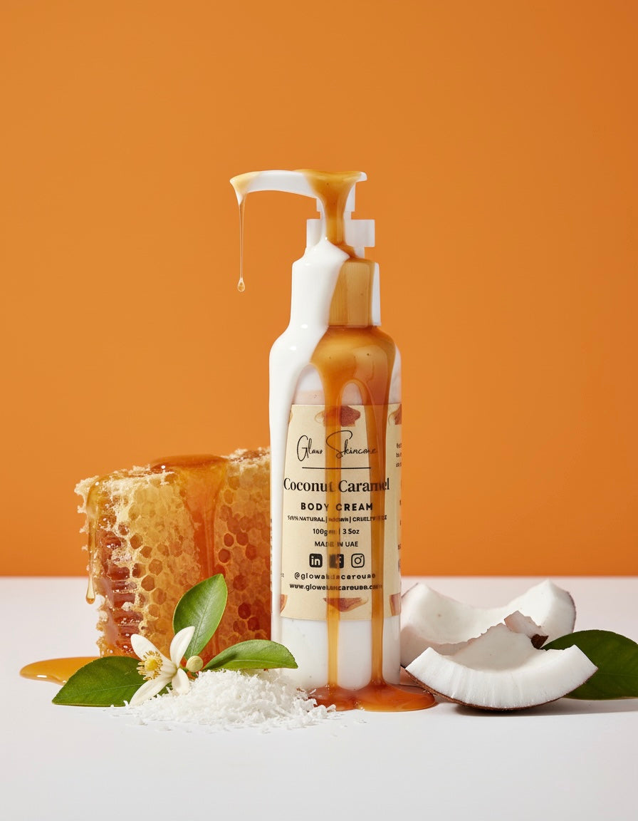 Tropical Coconut Caramel Lotion – Soft, Glowing Skin UAE