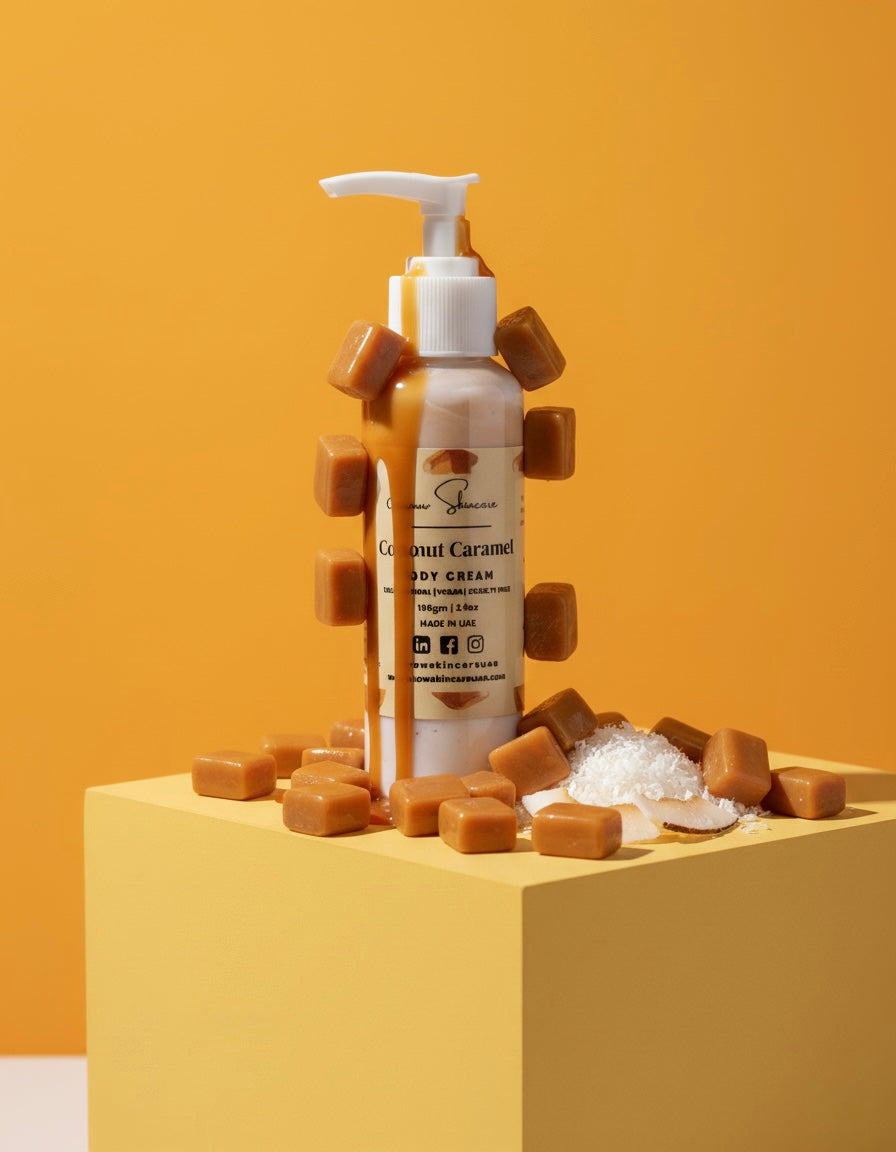 Tropical Coconut Caramel Lotion – Soft, Glowing Skin UAE
