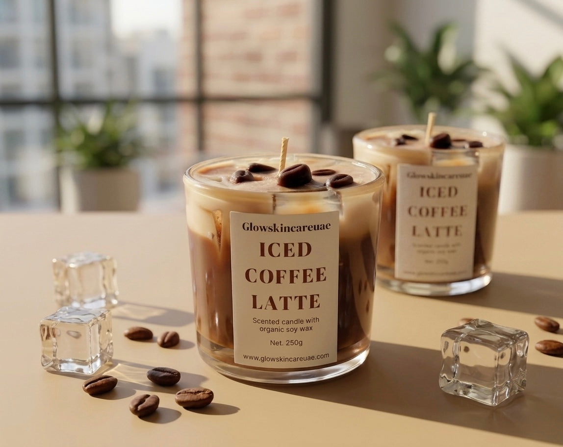 ☕ Iced Coffee Latte Candle – Handmade Coffee Candle UAE