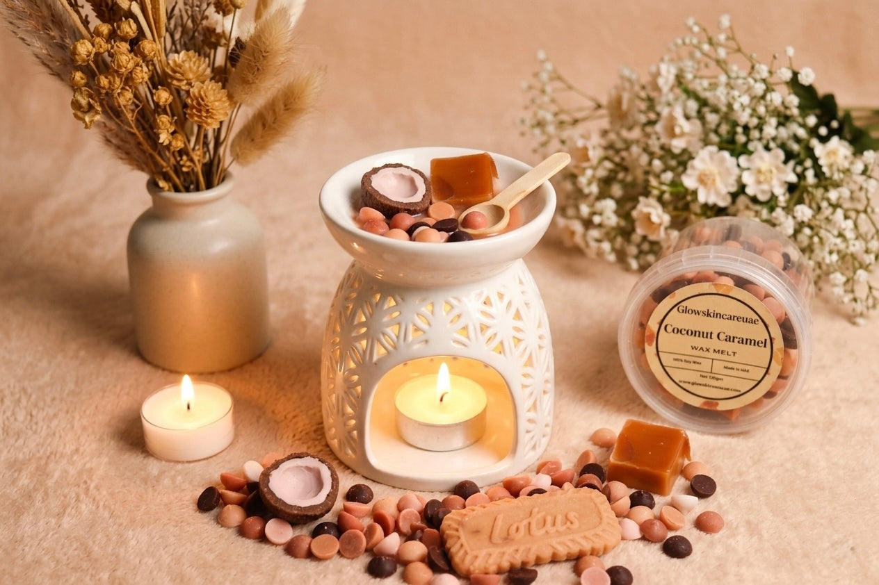 🥥🍮 Coconut Caramel Wax Melt – Creamy Sweet Gourmet Home Fragrance (UAE)