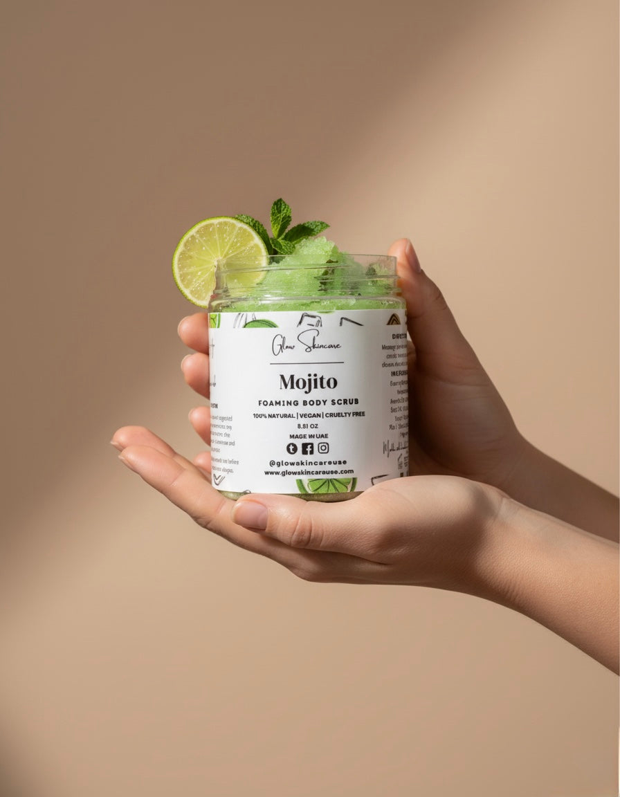 Mojito Body Scrub UAE | Exfoliating, Vegan, Organic & Natural Skincare