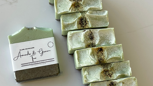 AVOCADO & GREEN TEA HANDMADE ORGANIC SOAP, FRONT PACKET